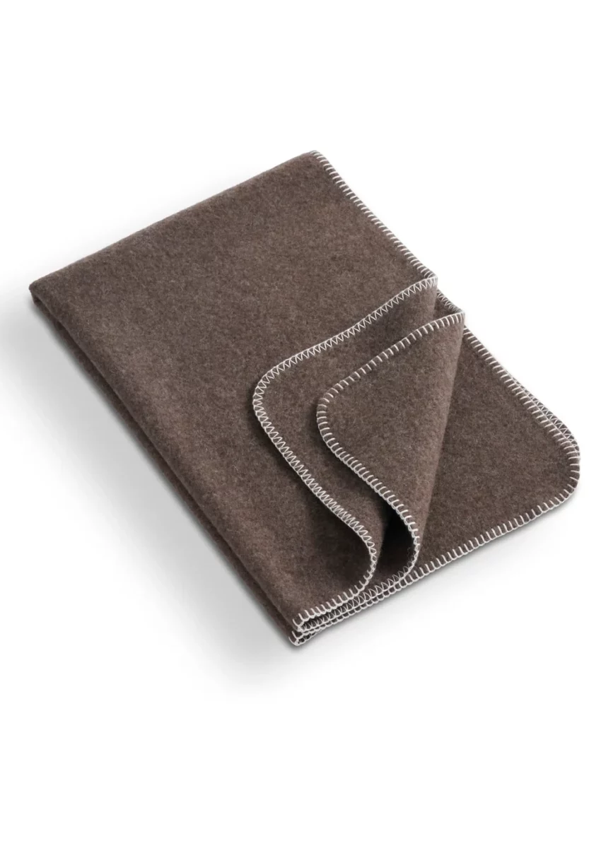 Coastland Babydecke "NiceSoftLove", torfbraun/weiß