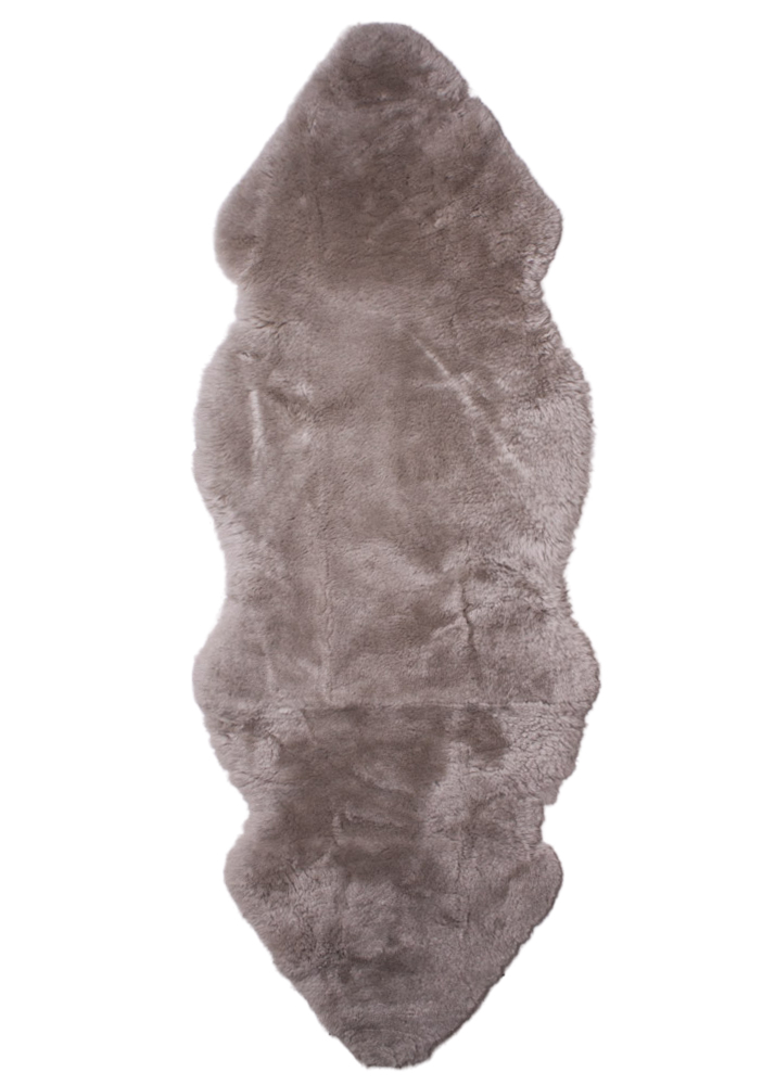 Schaffell 1,5-fach Kopf-Kopf Luxus-Merino geschoren „taupe“