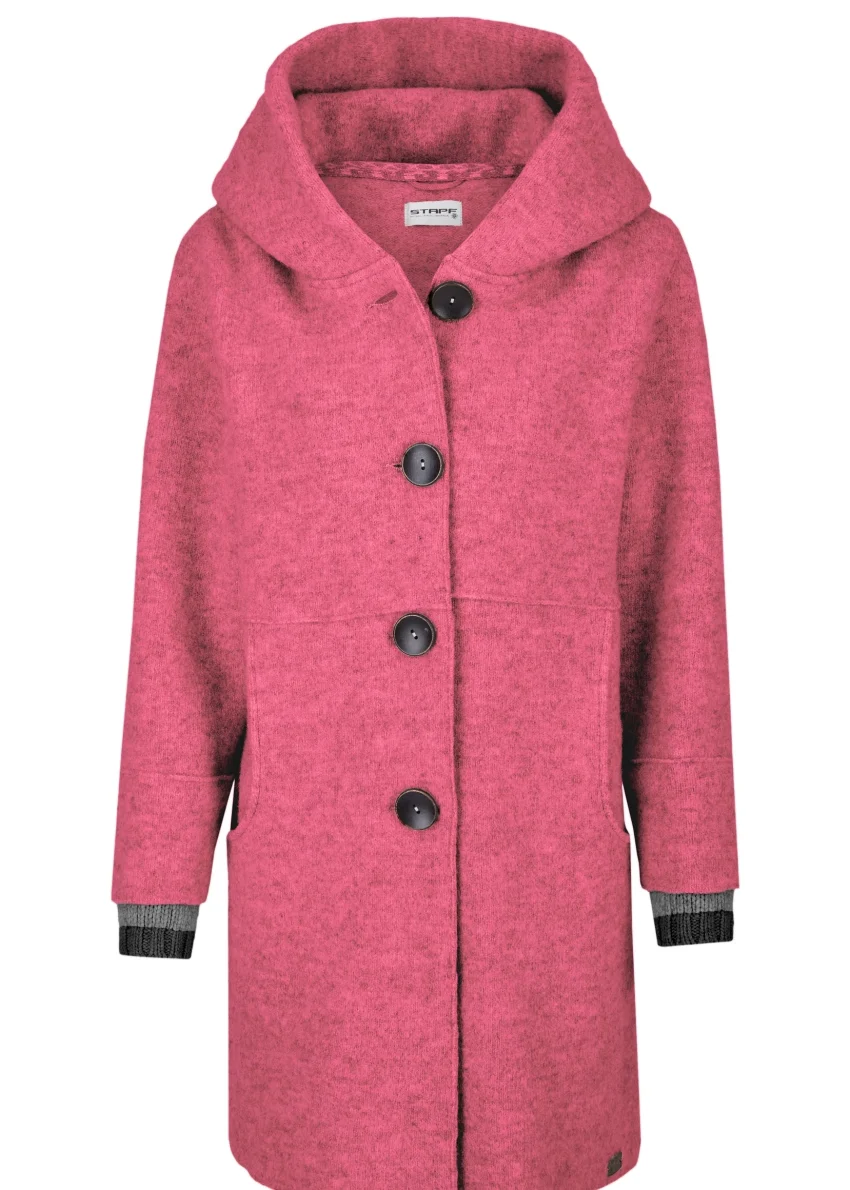 Damen Walk Mantel "Annika", berry